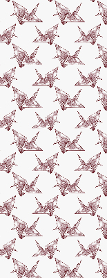 Rolgordijn verduisterend Origami zwanen