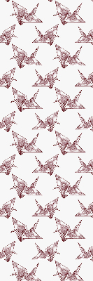 Rolgordijn verduisterend Origami zwanen