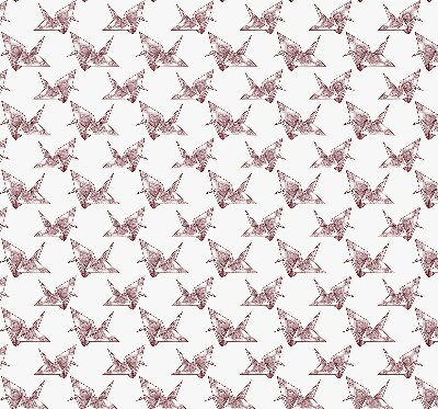 Rolgordijn verduisterend Origami zwanen