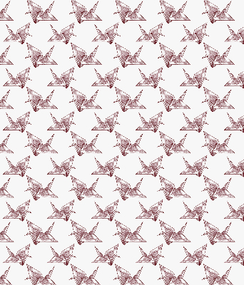 Rolgordijn verduisterend Origami zwanen