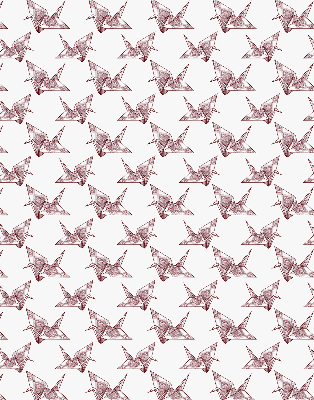 Rolgordijn verduisterend Origami zwanen