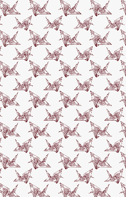 Rolgordijn verduisterend Origami zwanen