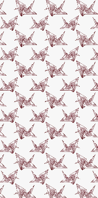 Rolgordijn verduisterend Origami zwanen