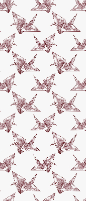 Rolgordijn verduisterend Origami zwanen