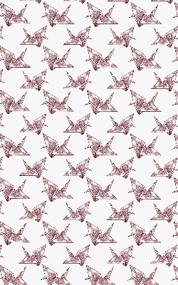 Rolgordijn verduisterend Origami zwanen