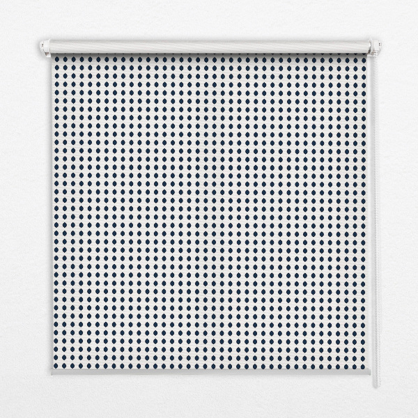 Rolgordijn voor het raam Zwarte ovalen