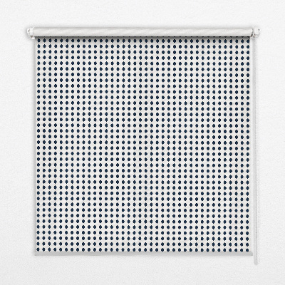 Rolgordijn voor het raam Zwarte ovalen
