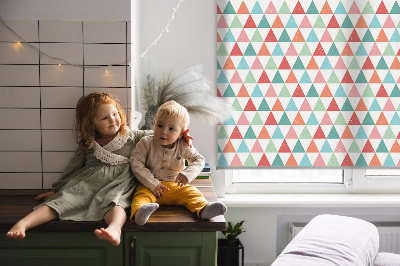 Rolgordijn verduisterend Kleurrijke driehoeken