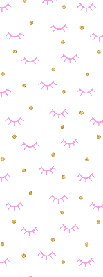 Rolgordijn voor het raam Getekende wenkbrauwen en stippen