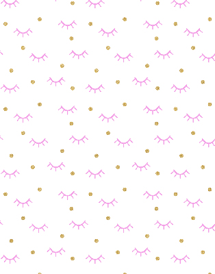 Rolgordijn voor het raam Getekende wenkbrauwen en stippen