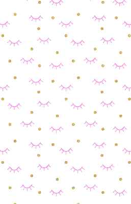 Rolgordijn voor het raam Getekende wenkbrauwen en stippen