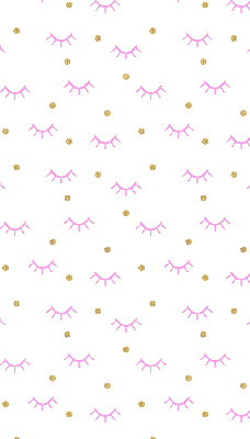 Rolgordijn voor het raam Getekende wenkbrauwen en stippen