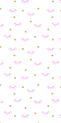 Rolgordijn voor het raam Getekende wenkbrauwen en stippen