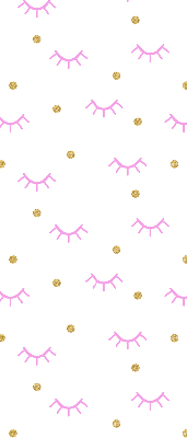 Rolgordijn voor het raam Getekende wenkbrauwen en stippen