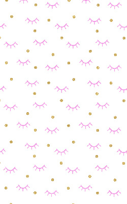 Rolgordijn voor het raam Getekende wenkbrauwen en stippen