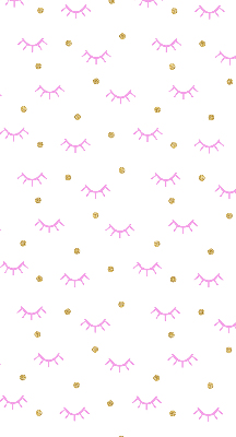 Rolgordijn voor het raam Getekende wenkbrauwen en stippen