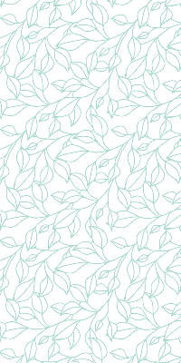 Rolgordijn verduisterend Turquoise bladeren