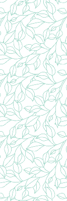 Rolgordijn verduisterend Turquoise bladeren