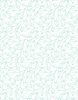 Rolgordijn verduisterend Turquoise bladeren