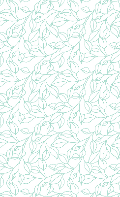 Rolgordijn verduisterend Turquoise bladeren