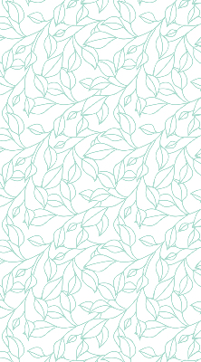 Rolgordijn verduisterend Turquoise bladeren