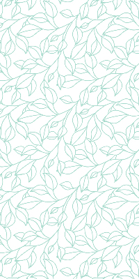 Rolgordijn verduisterend Turquoise bladeren