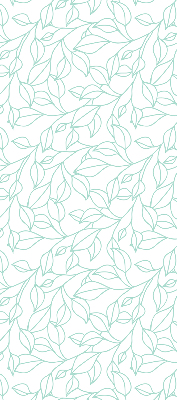 Rolgordijn verduisterend Turquoise bladeren