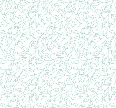 Rolgordijn verduisterend Turquoise bladeren