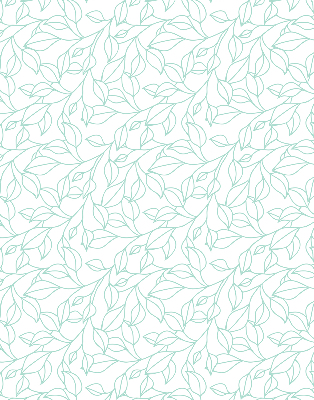 Rolgordijn verduisterend Turquoise bladeren