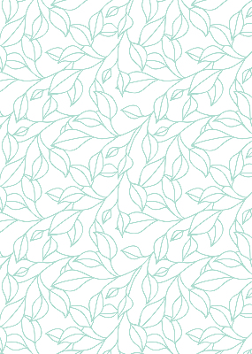 Rolgordijn verduisterend Turquoise bladeren