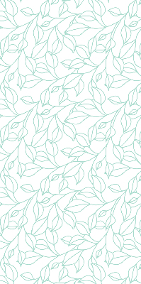 Rolgordijn verduisterend Turquoise bladeren