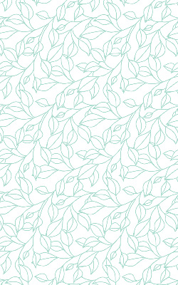 Rolgordijn verduisterend Turquoise bladeren