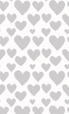 Rolgordijn voor het raam Grijze harten