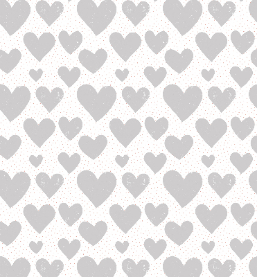 Rolgordijn voor het raam Grijze harten