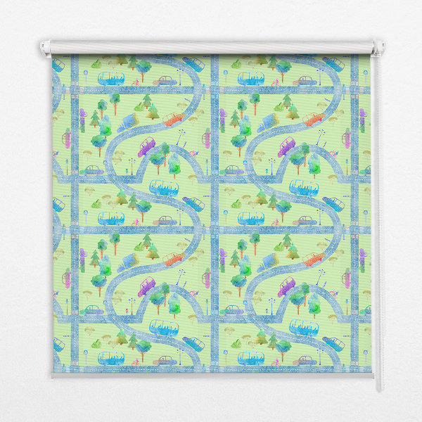 Rolgordijn verduisterend Straten