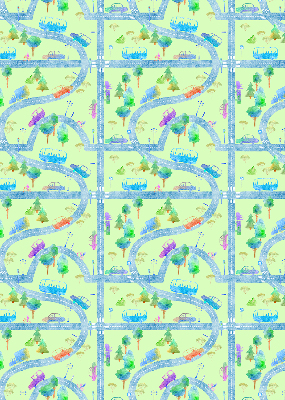 Rolgordijn verduisterend Straten