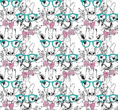 Rolgordijn voor het raam Giraf met bril