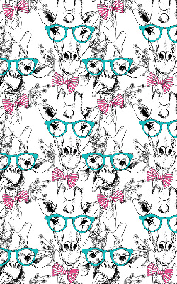 Rolgordijn voor het raam Giraf met bril