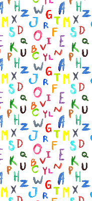 Rolgordijn verduisterend Kleurrijke letters