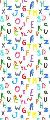 Rolgordijn verduisterend Kleurrijke letters