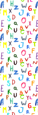 Rolgordijn verduisterend Kleurrijke letters