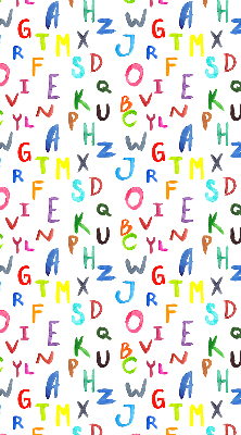 Rolgordijn verduisterend Kleurrijke letters