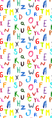 Rolgordijn verduisterend Kleurrijke letters