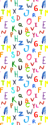 Rolgordijn verduisterend Kleurrijke letters