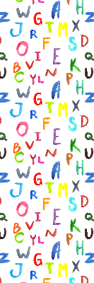 Rolgordijn verduisterend Kleurrijke letters