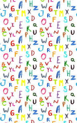 Rolgordijn verduisterend Kleurrijke letters