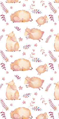 Rolgordijn voor het raam Schapen tussen de sterren