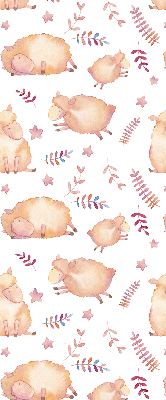 Rolgordijn voor het raam Schapen tussen de sterren