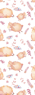 Rolgordijn voor het raam Schapen tussen de sterren