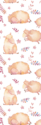 Rolgordijn voor het raam Schapen tussen de sterren